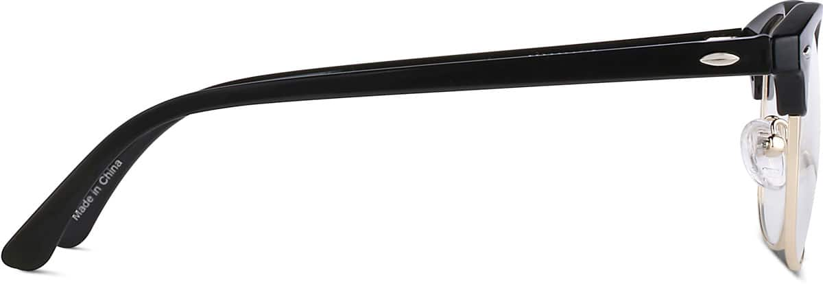 Side view of Kids' Browline Glasses 1913121 in Black