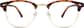 Front view of Kids' Browline Glasses 1913125 in Tortoiseshell thumbnail
