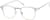Angle view of Kids' Browline Glasses 1913130 in White thumbnail