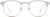 Front view of Kids' Browline Glasses 1913130 in White thumbnail
