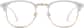 Front view of Kids' Browline Glasses 1913130 in White thumbnail