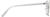 Side view of Kids' Browline Glasses 1913130 in White thumbnail