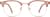 Front view of Kids' Browline Glasses 1913133 in Taupe thumbnail