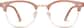 Front view of Kids' Browline Glasses 1913133 in Taupe thumbnail