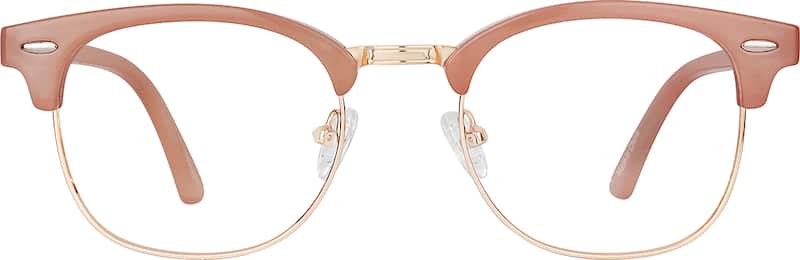 Taupe Kids' Browline Glasses