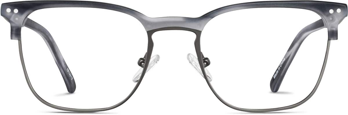 Front view of Browline Glasses 1913212 in Gray