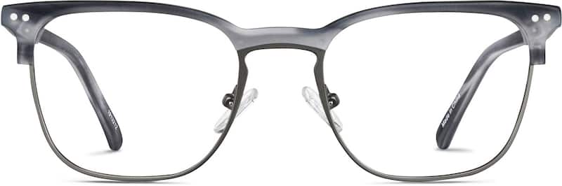 Gray   Browline Glasses