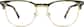 Front view of Browline Glasses 1913214 in Gold thumbnail