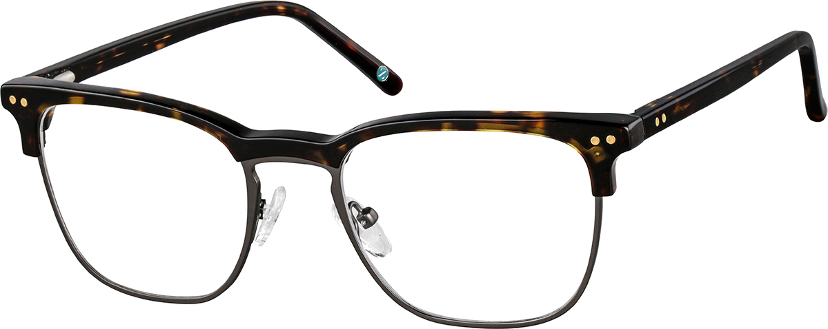 Zenni Browline Prescription Glasses Tortoiseshell Full Rim Frame