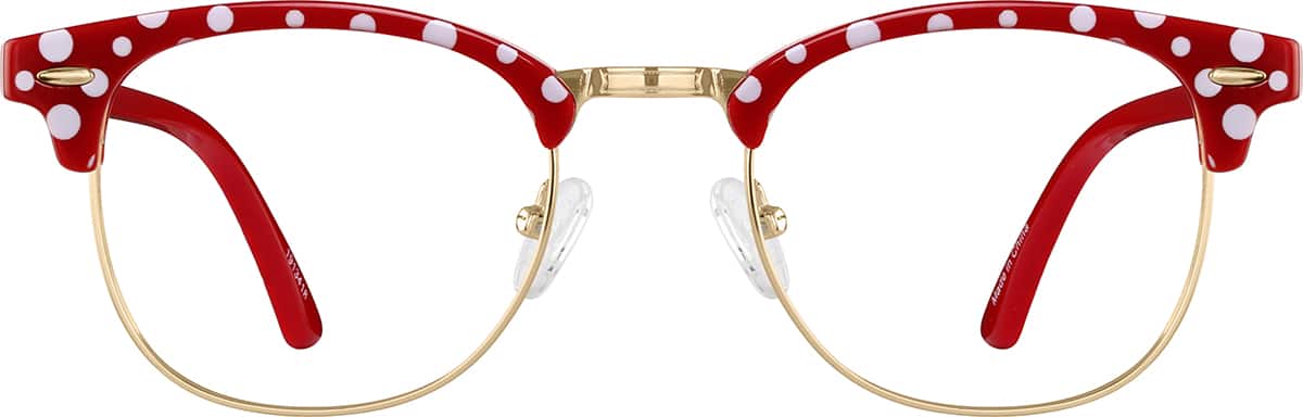 Red Browline Glasses 1913418