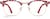 Front view of Browline Glasses 1913418 in Red thumbnail