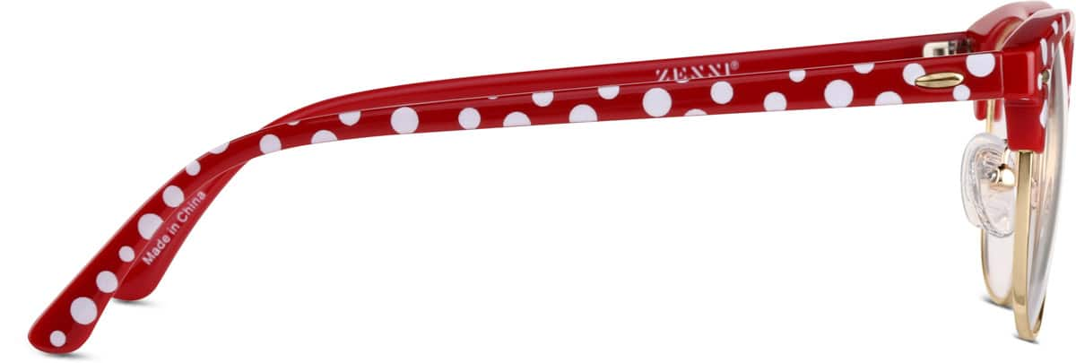 Side view of Browline Glasses 1913418 in Red