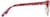 Side view of Browline Glasses 1913418 in Red thumbnail