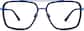 Front view of Aviator Glasses 1913816 in Blue thumbnail