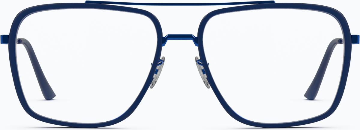Front view of Aviator Glasses 1913816 in Blue thumbnail
