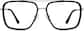 Front view of Aviator Glasses 1913821 in Black thumbnail