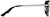 Side view of Aviator Glasses 1913821 in Black thumbnail