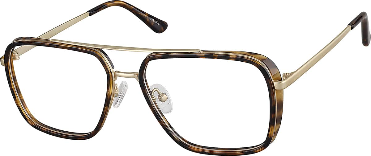 Angle view of Aviator Glasses 1913825 in Tortoiseshell