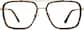 Front view of Aviator Glasses 1913825 in Tortoiseshell thumbnail
