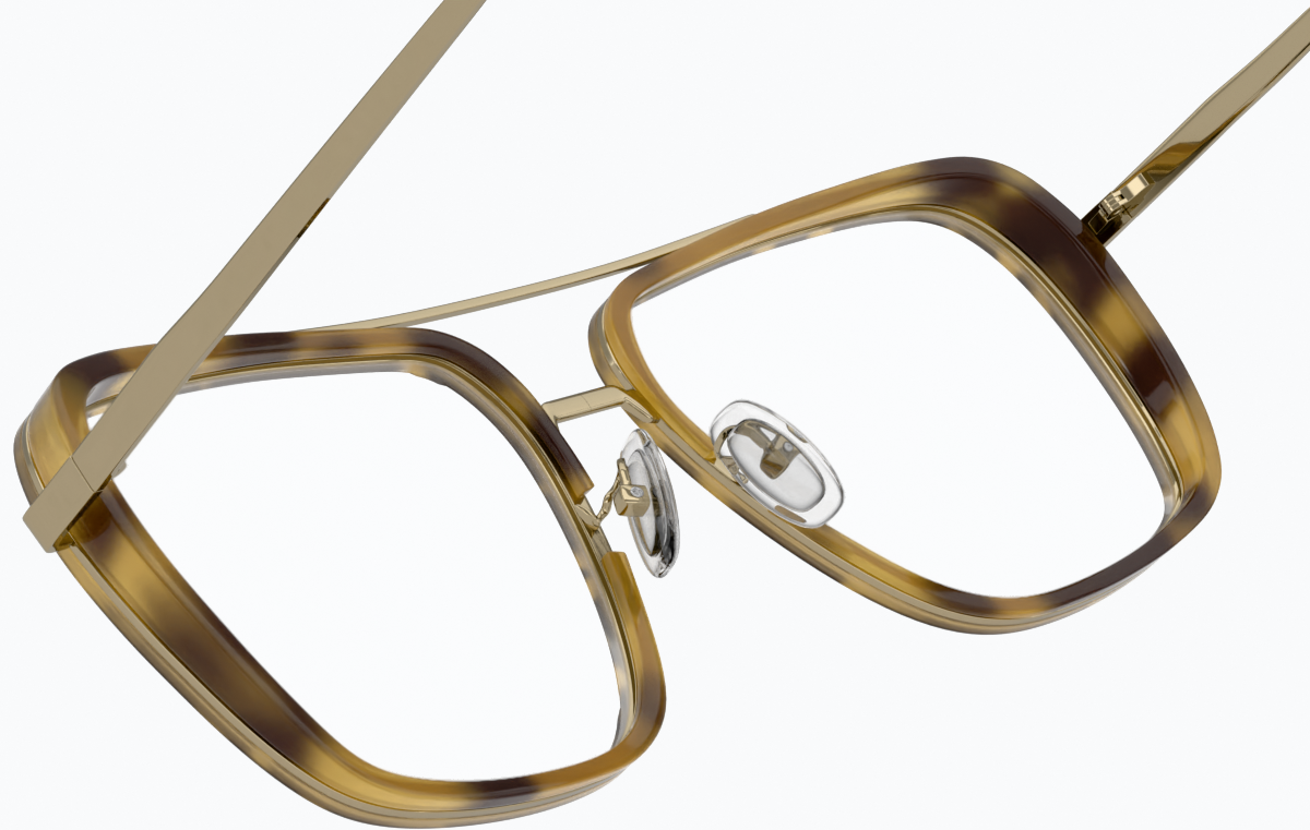 See-through view of Aviator Glasses 1913825 in Tortoiseshell thumbnail