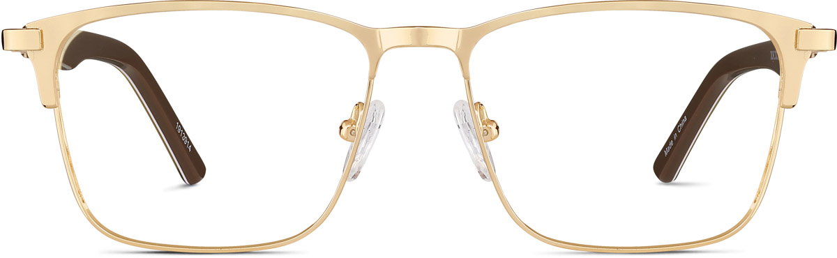 Gold Square Glasses