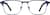 Front view of Square Glasses 1913916 in Blue thumbnail
