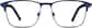 Front view of Square Glasses 1913916 in Blue thumbnail