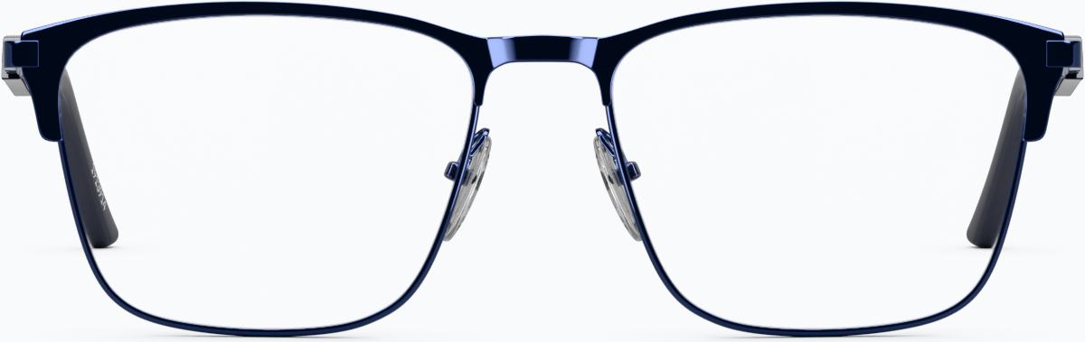 Front view of Square Glasses 1913916 in Blue thumbnail