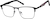 Angle view of Square Glasses 1913921 in Black thumbnail