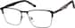 Angle view of Square Glasses 1913921 in Black thumbnail