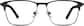 Front view of Square Glasses 1913921 in Black thumbnail