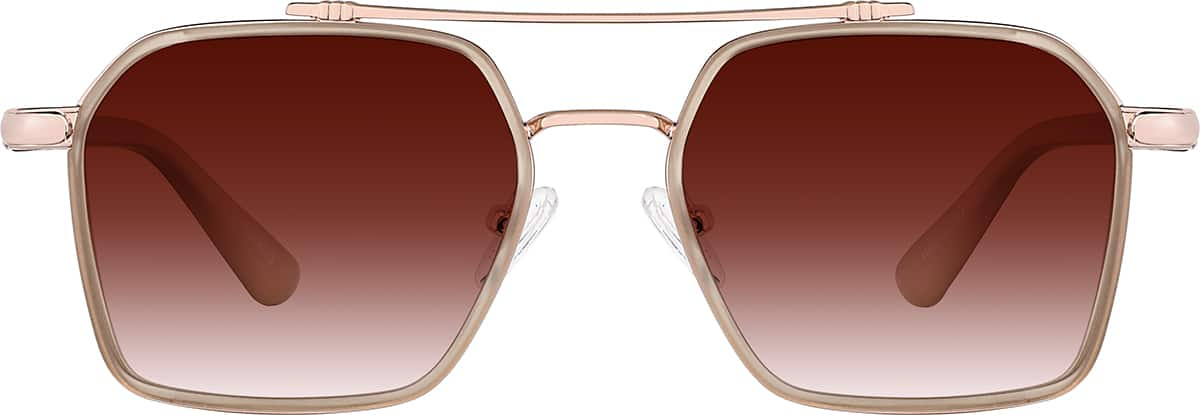 Brown top aviator glasses