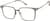 Angle view of Square Glasses 1914115 in Brown thumbnail