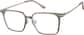 Angle view of Square Glasses 1914115 in Brown thumbnail