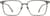 Front view of Square Glasses 1914115 in Brown thumbnail