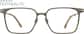 Front view of Square Glasses 1914115 in Brown thumbnail