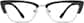 Front view of Browline Glasses 1914221 in Black thumbnail