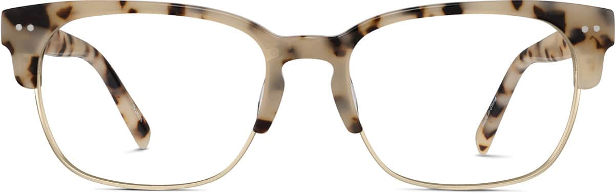 Front view of Browline Glasses 1914335 in Ivory Tortoiseshell