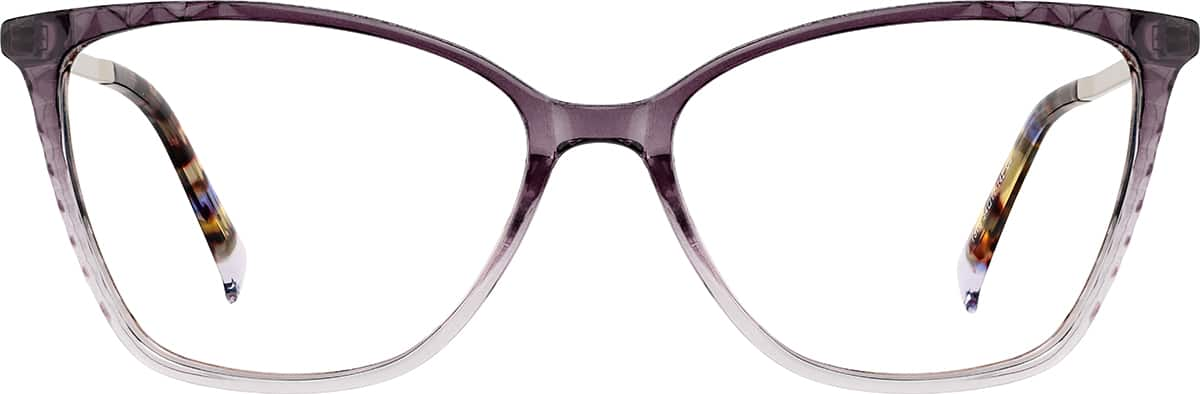 Front view of Cat-eye Glasses 1914427 in Purple