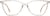 Front view of Cat-eye Glasses 1914433 in Cream thumbnail