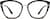 Front view of Cat-Eye Glasses 1914521 in Black thumbnail