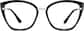 Front view of Cat-Eye Glasses 1914521 in Black thumbnail