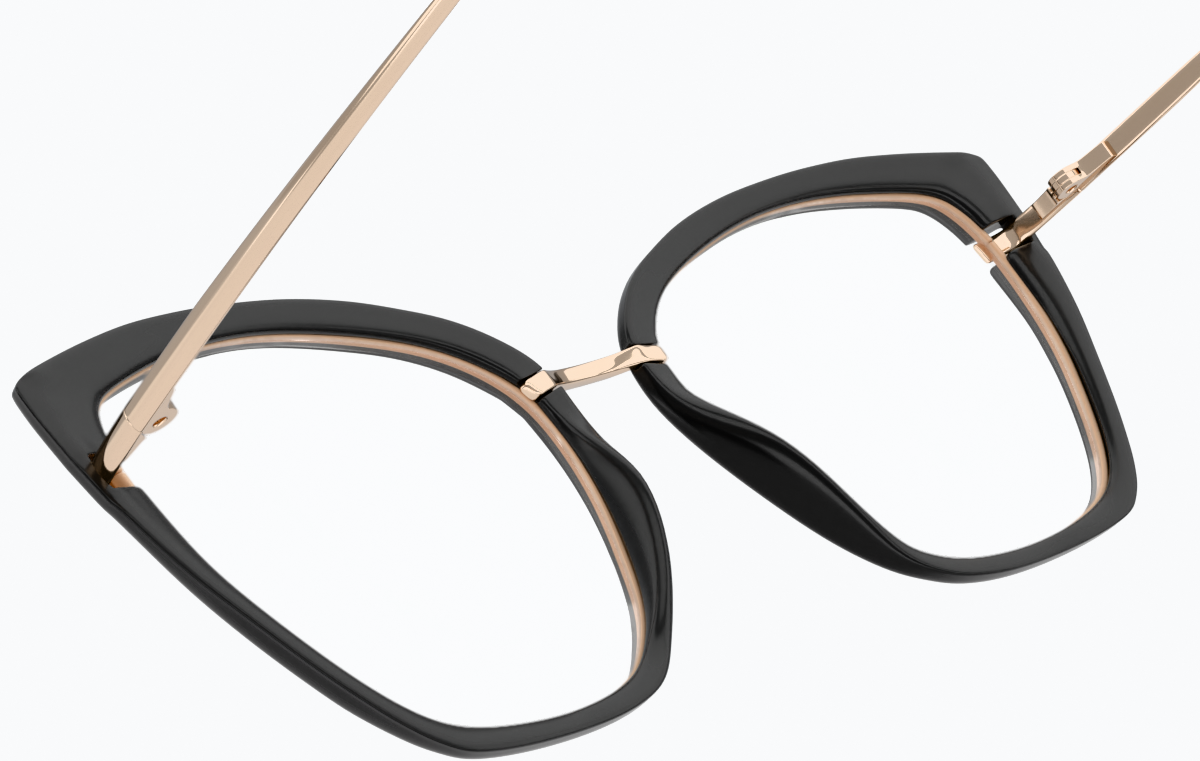 See-through view of Cat-Eye Glasses 1914521 in Black thumbnail