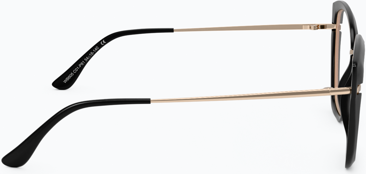 Side view of Cat-Eye Glasses 1914521 in Black thumbnail