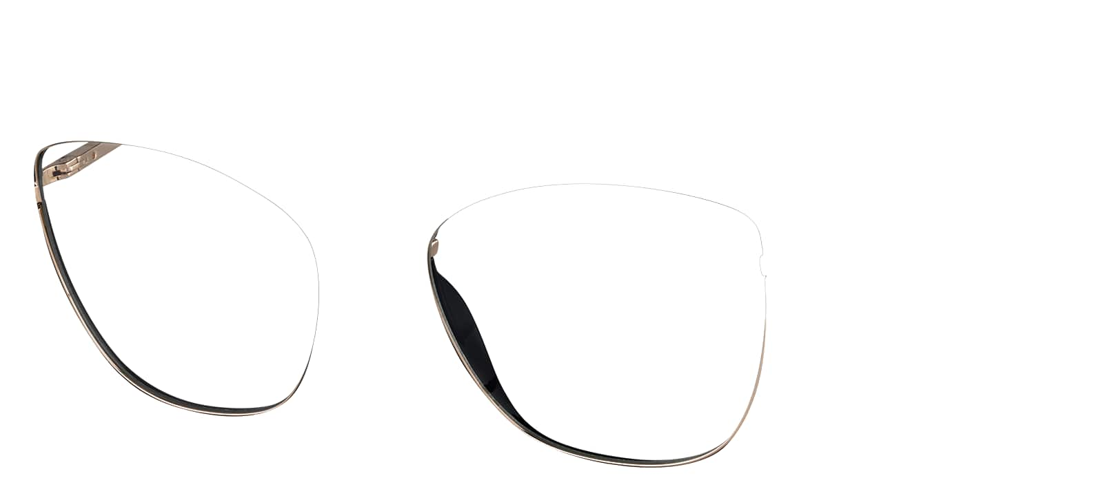 Angle view of Cat-Eye Glasses 1914521 in Black