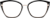 Front view of Cat-Eye Glasses 1914521 in Black thumbnail