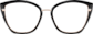 Front view of Cat-Eye Glasses 1914521 in Black thumbnail