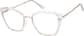 Angle view of Cat-Eye Glasses 1914523 in Translucent thumbnail