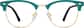 Front view of Kids' Browline Glasses 1915016 in Blue thumbnail