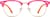 Front view of Kids' Browline Glasses 1915017 in Pink thumbnail